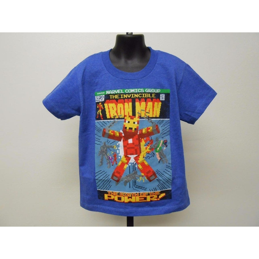 AVENGERS IRONMAN KID KIDS M MEDIUM SIZE 5-6 SHIRT MARVEL 70KK Image 1