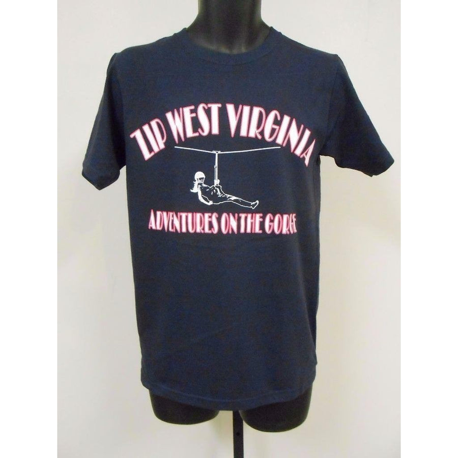 ZIP WEST VIRGINIA Adventures on the Gorge adult Mens Size S Small Shirt Image 1