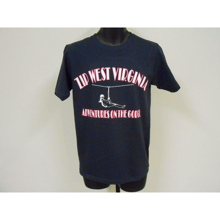 ZIP WEST VIRGINIA Adventures on the Gorge adult Mens Size S Small Shirt Image 2