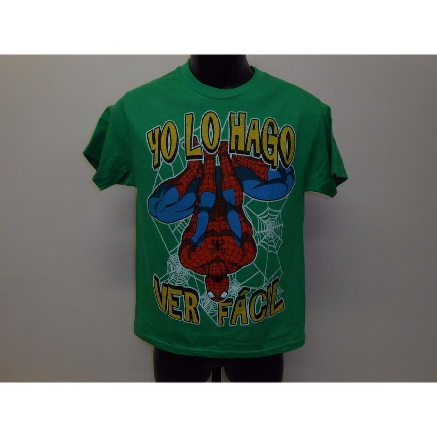 "YO LO HAGO VER FACIL SPIDERMAN YOUTH (14/16) LARGE L SHIRT MARVEL 70LR Image 1