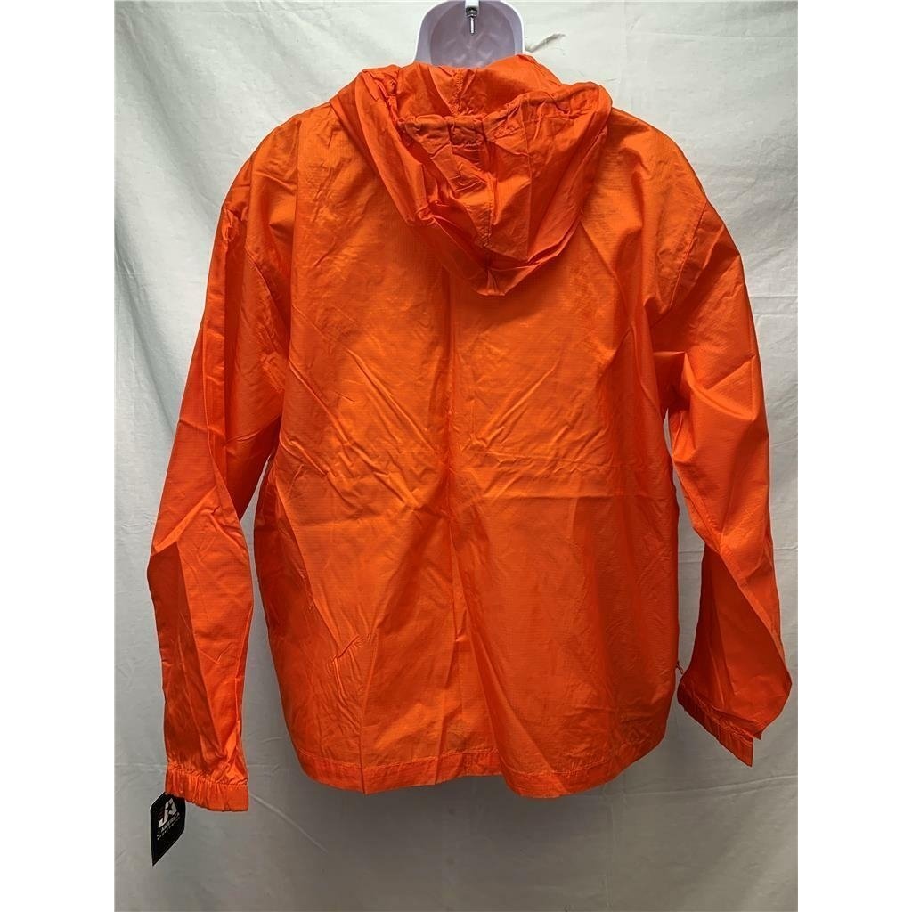 NC Outerbanks Maritime Tradition Mens Size L Orange J.America Windbreaker Image 4