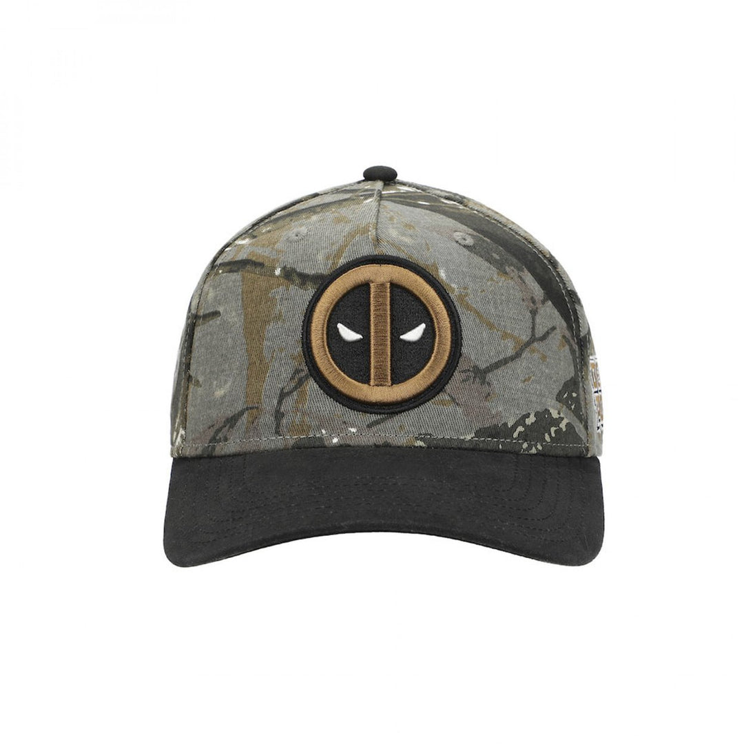 Deadpool Camo Logo Snapback Hat Image 2