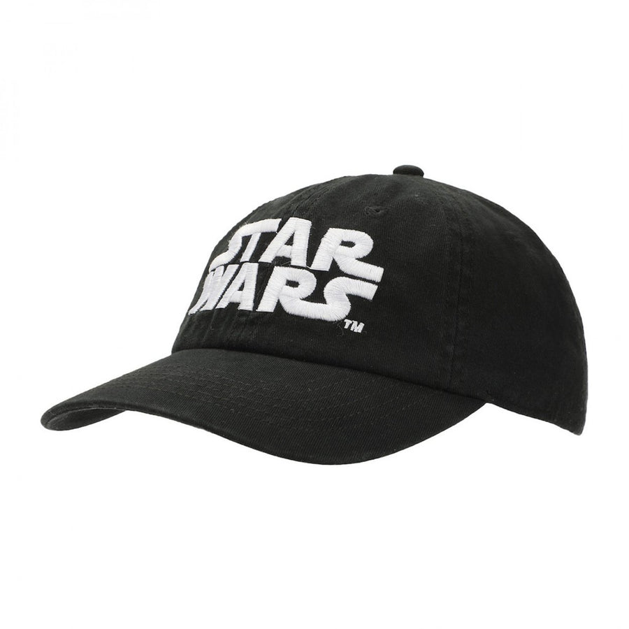 Star Wars Title Logo Embroidered Snapback Hat Image 1