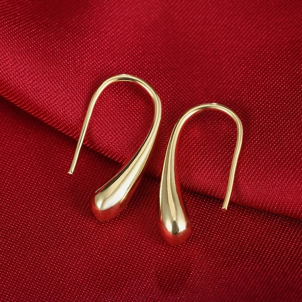 925 Sterling Silver Teardrop Earrings Image 2