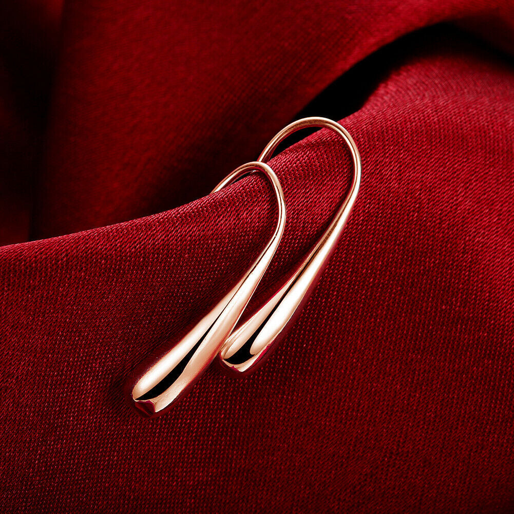 925 Sterling Silver Teardrop Earrings Image 1