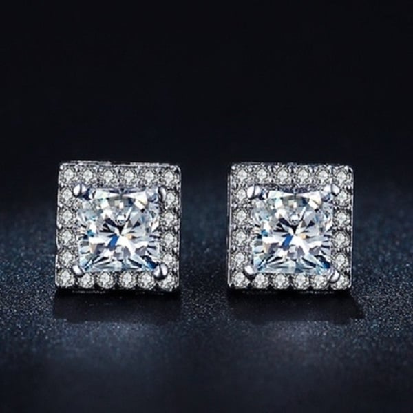 Princess Cut Luxury Stud Earrings Image 1