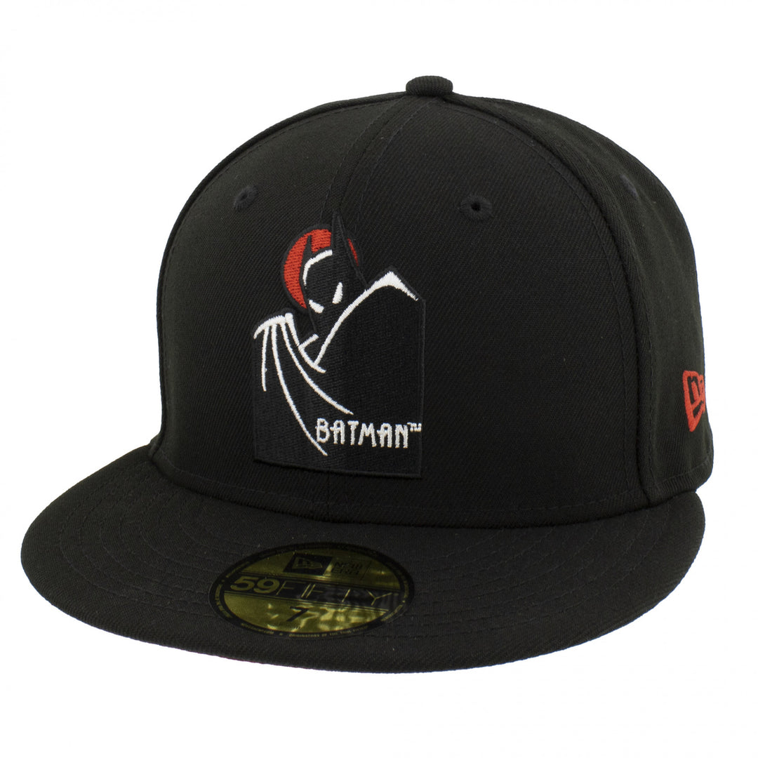 Batman the Animated Series Logo Era 59Fifty Fitted Hat Image 1