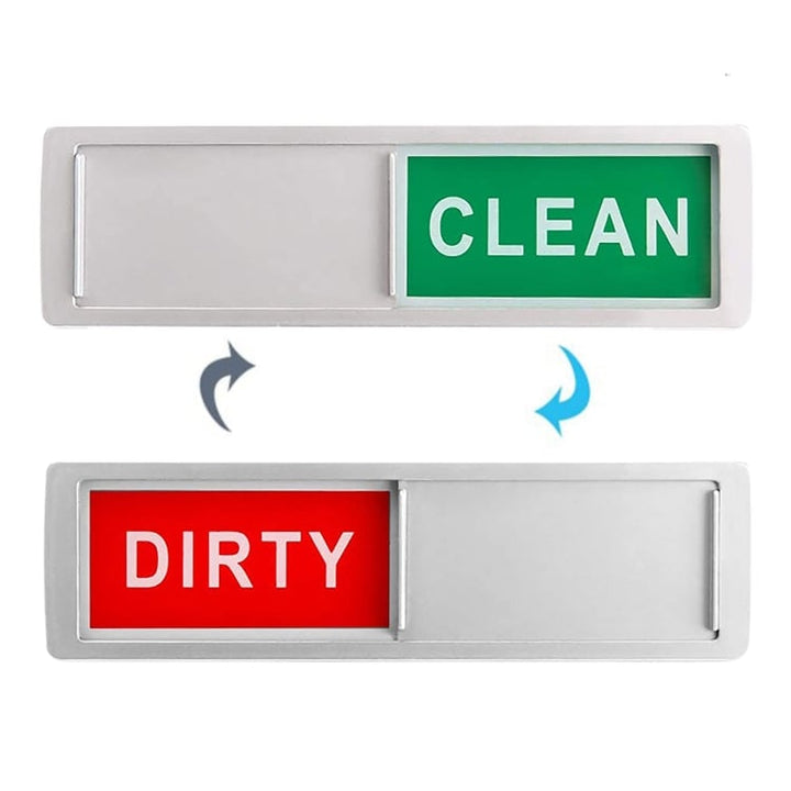 Dishwasher Magnet Clean Dirty Sign 2 Double-Sided Dishwasher Magnet Cover Image 1