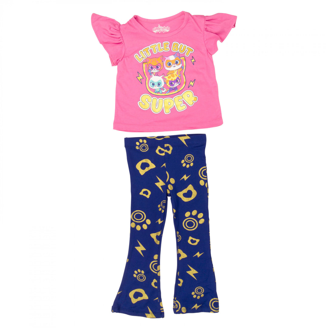 Super Kitties "Little But Super" Toddler Girls 2-Piece Legging Set Image 1