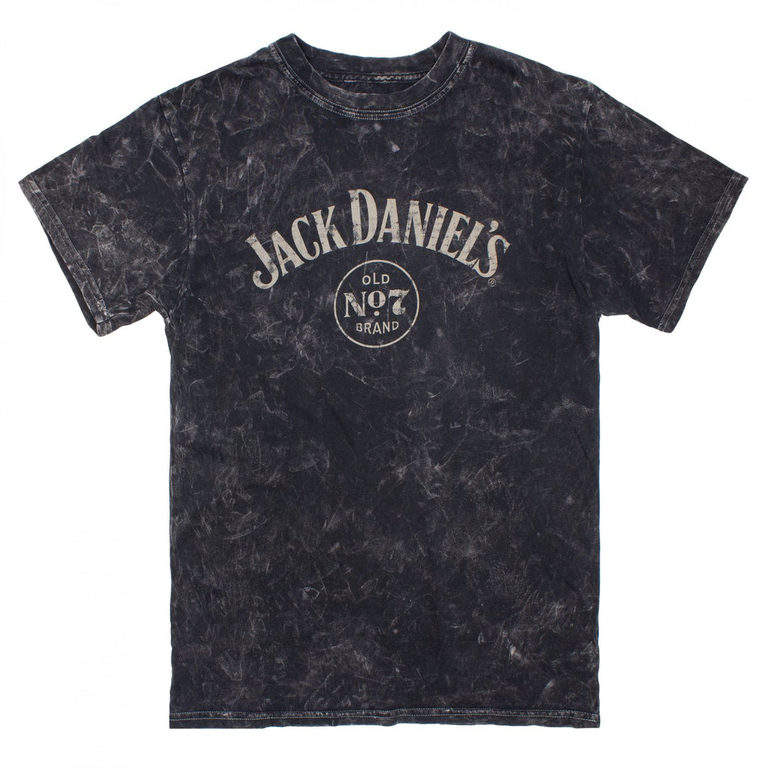 Jack Daniels Classic Logo Mineral Wash T-Shirt Image 1