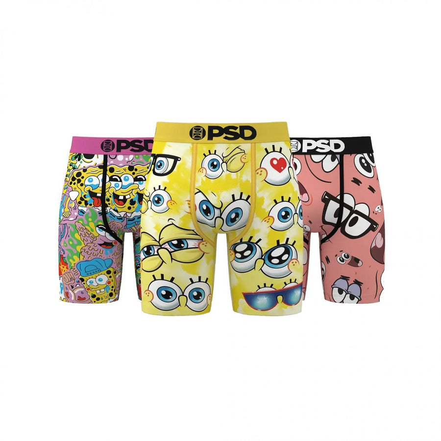 SpongeBob SquarePants and Patrick PSD Boxer Briefs 3-Pack Image 1