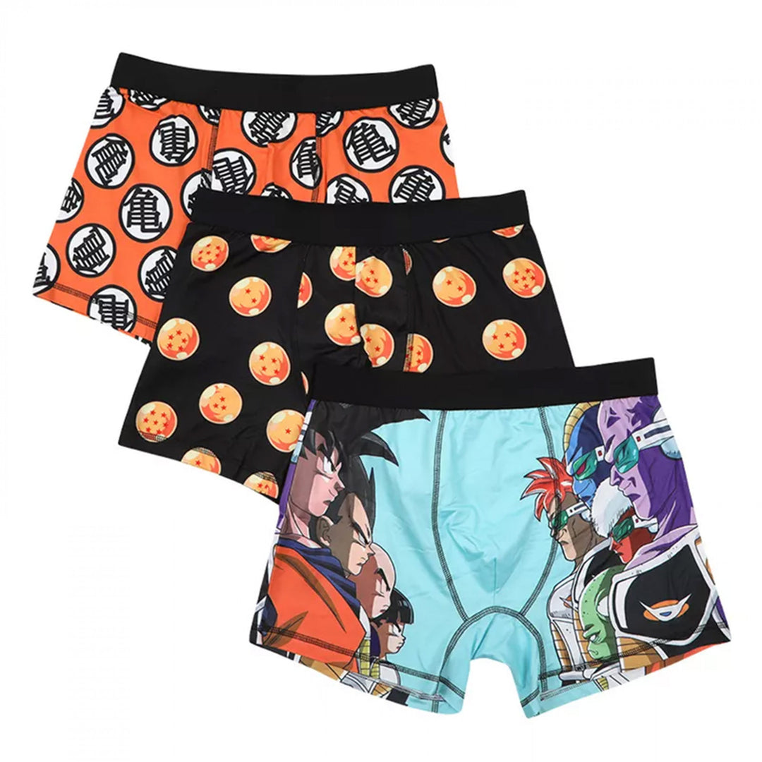 Dragon Ball Z Mens 3-Pair Pack of Boxer Briefs Image 1