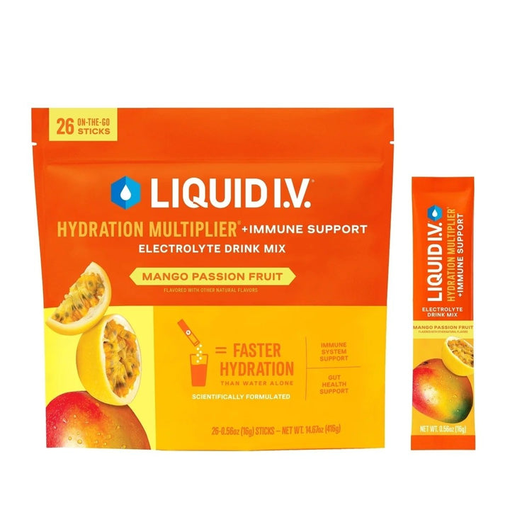 Liquid I.V. Hydration Multiplier Plus Immune Support Mango Passionfruit (26 Ct) Image 1