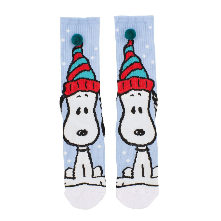 Peanuts Christmas Elf Snoopy Athletic Crew Socks Image 1