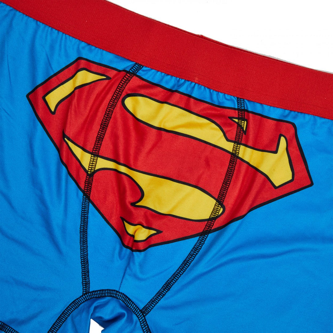 Superman Logo Character Armor Cosplay Mens Underwear Boxer Briefs Image 4