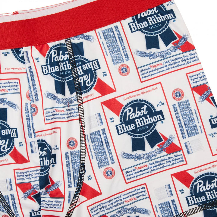 Pabst Blue Ribbon Label All Over Print Mens Underwear Boxer Briefs Image 3