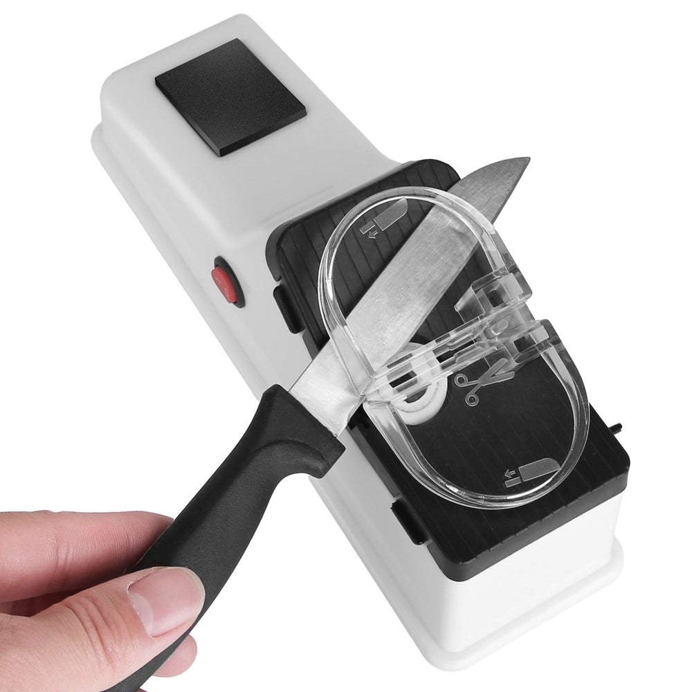 Electric Knife Sharpener for Quick Sharpening Polishing Multifunctional Automatic Kitchen Knife Sharpener Scissor Image 2