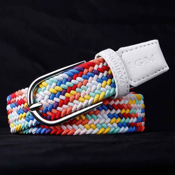 Fashion Casual Multicolor Crochet Waist Belt Image 1