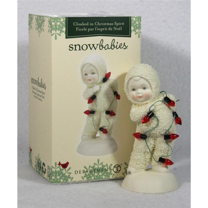 Snowbabies Dept 56 Cloaked In Christmas Spirit 2024 Figurine 6014124 ! Image 4