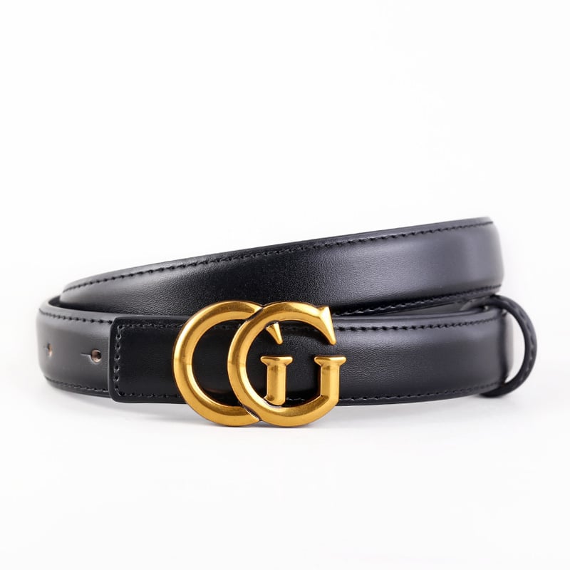 Fashion Women Letter Buckle Leather Belt Image 1