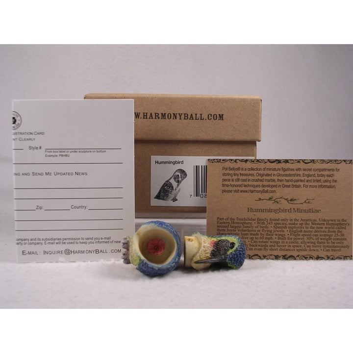 Harmony Kingdom Ball Pot Bellys / Belly Hummingbird PBZBI7 RETIRED In Box Image 3