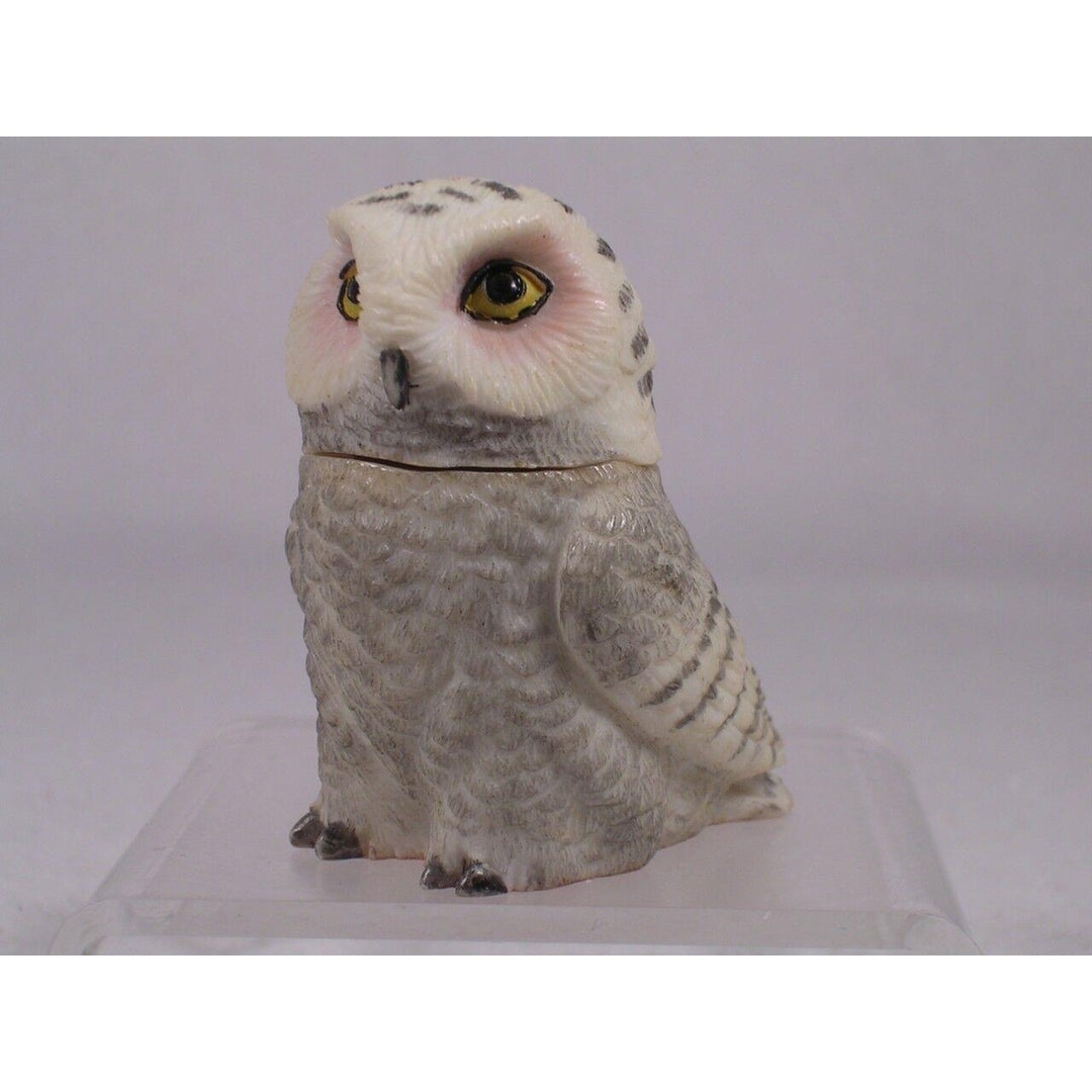 Harmony Kingdom / Ball Pot Bellys / Belly Snowy White Owl - PBZOW3 In Box Image 1