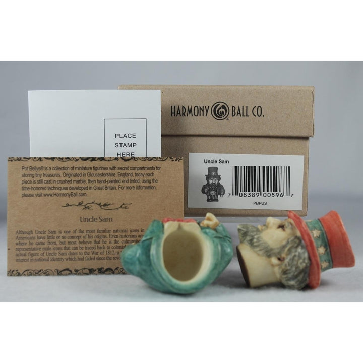 Harmony Kingdom / Ball Pot Bellys / Belly Uncle Sam - PBPUS - In Box Image 3