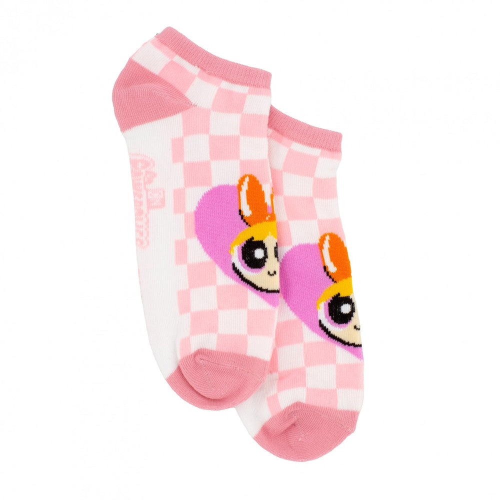 The Powerpuff Girls Checkered Womens Ankle Socks 6-Pair Pack Image 2