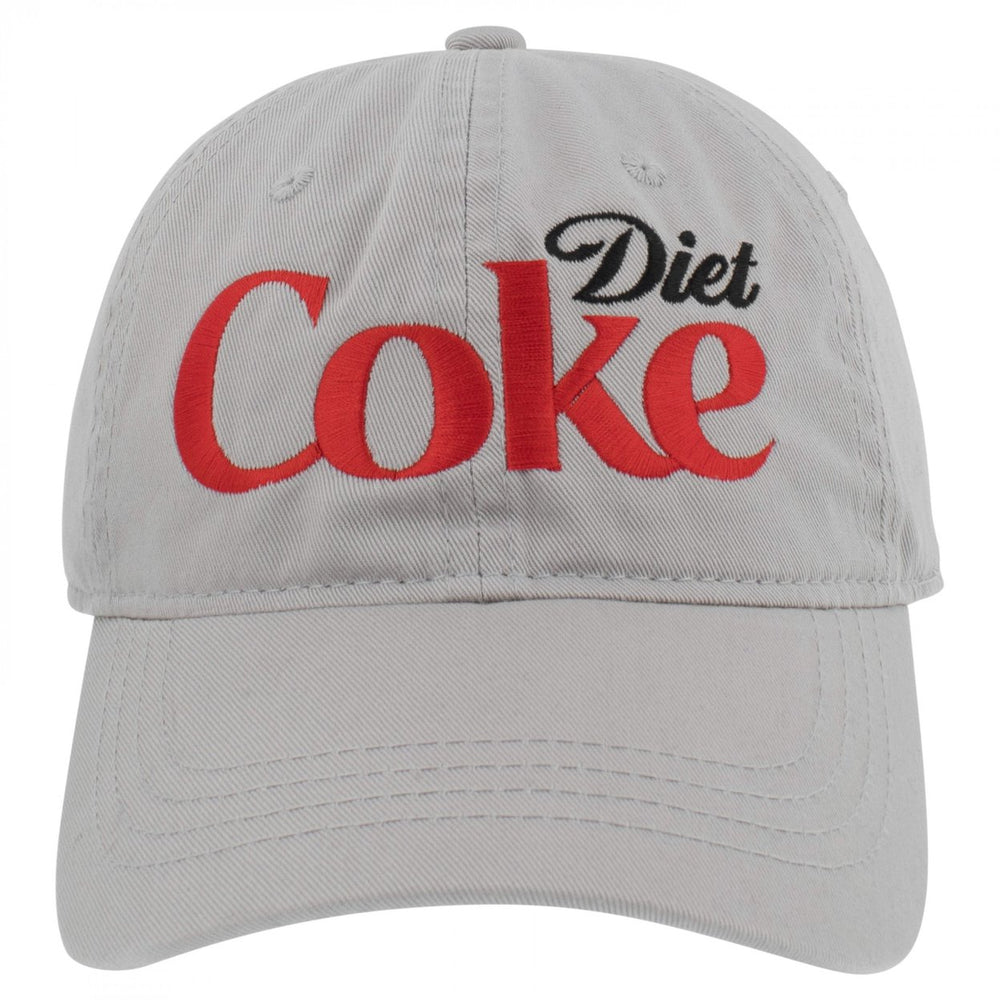 Diet Coke Embroidered Logo Grey Adjustable Hat Image 2