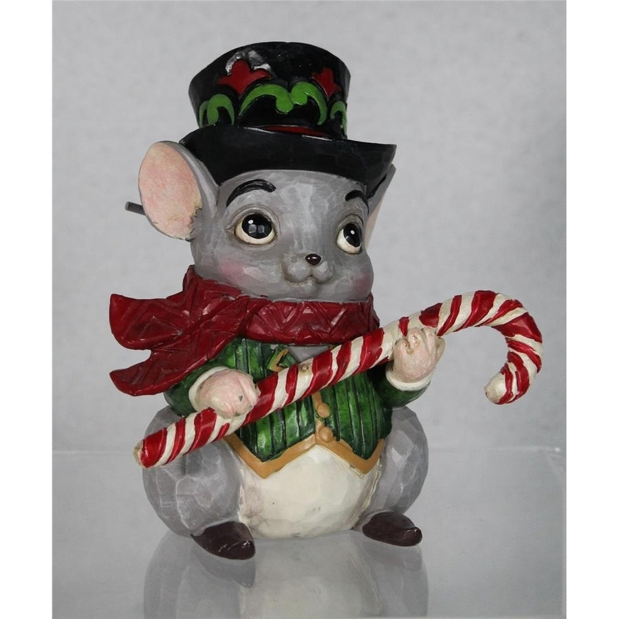 Jim Shore Heartwood Creek Christmas Mouse Mini- 2024 Figurine - NIB - 6015461 Image 1