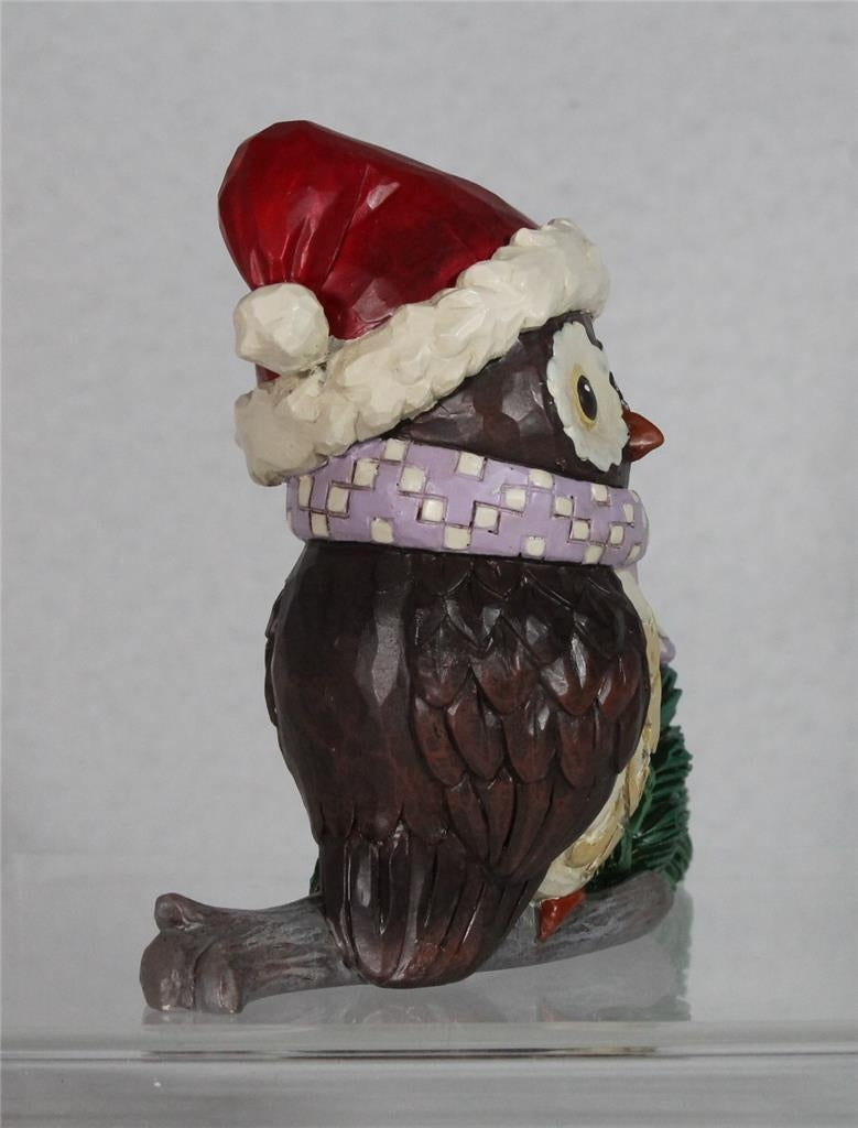 Jim Shore Owl Wearing Santa Hat Mini - 2024 Figurine - in Box - 6015462 Image 4