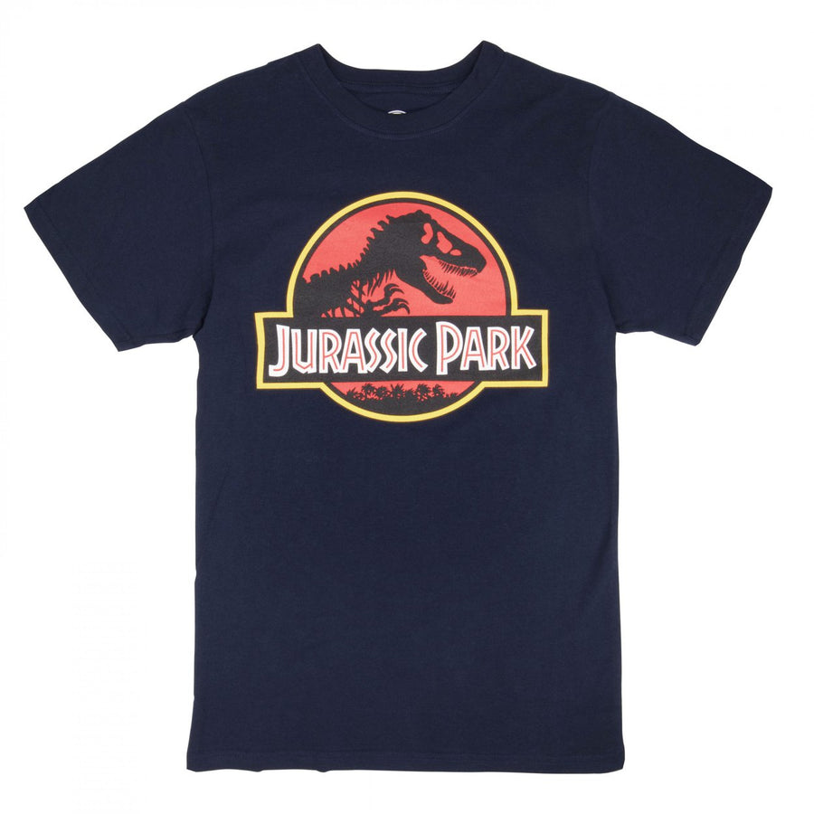 Jurassic Park Logo Navy Colorway T-Shirt Image 1