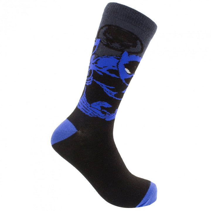 Black Panther Retro Character Cover Crew Socks Image 3