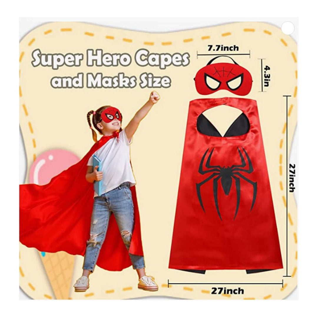 6-Pack Superhero Reversible Cape and Mask Set Image 3