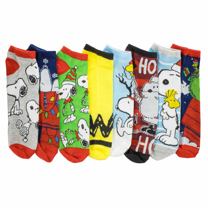 Peanuts Christmas Snoopy Mens Socks 12 Days of Giving Gift Box Image 2