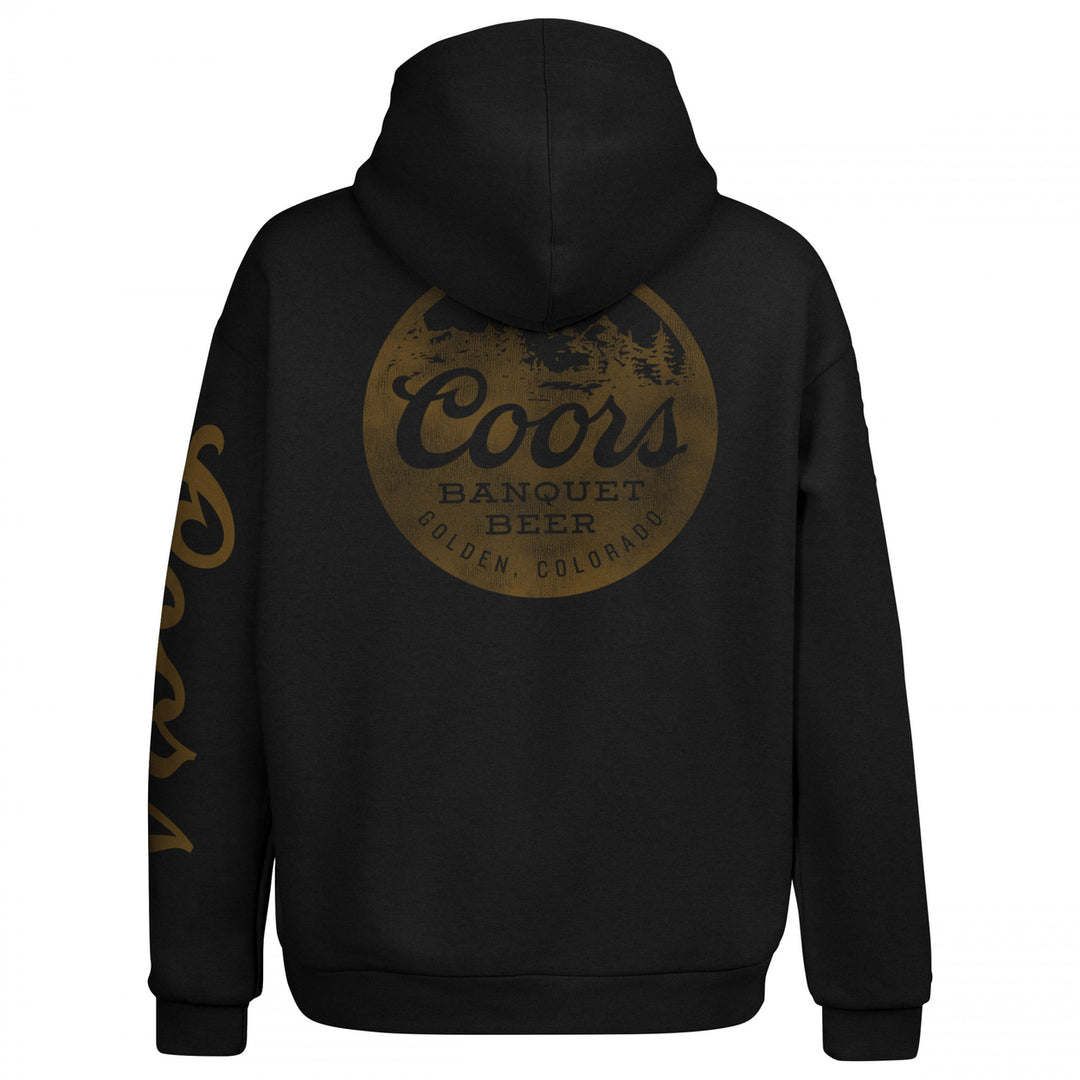 Coors Banquet Golden Colorado Front Back and Sleeve Print Hoodie Image 3