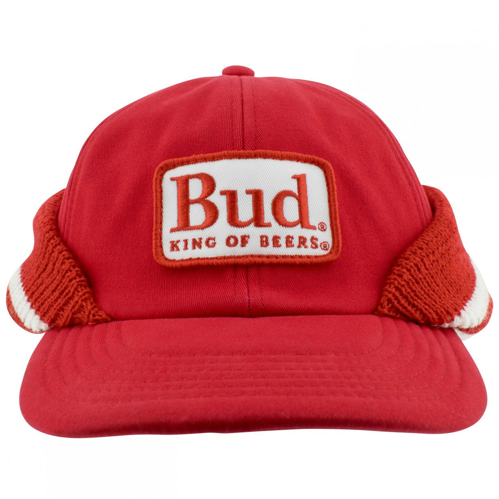 Budweiser Embroidered Bud Logo Striped Rounded Bill Hat Image 2