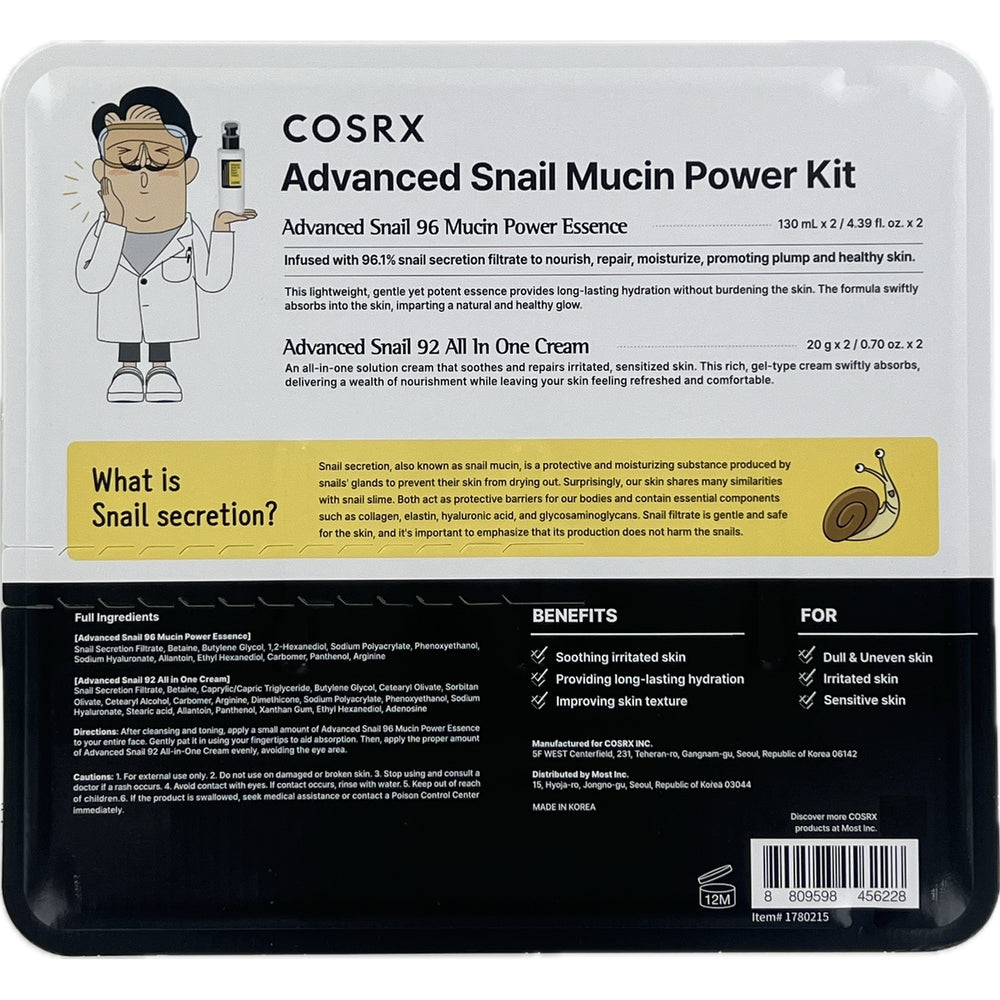 COSRX Advanced Snail Mucin Power Kit Power Essence and All in One Cream (4 Pack) Image 2