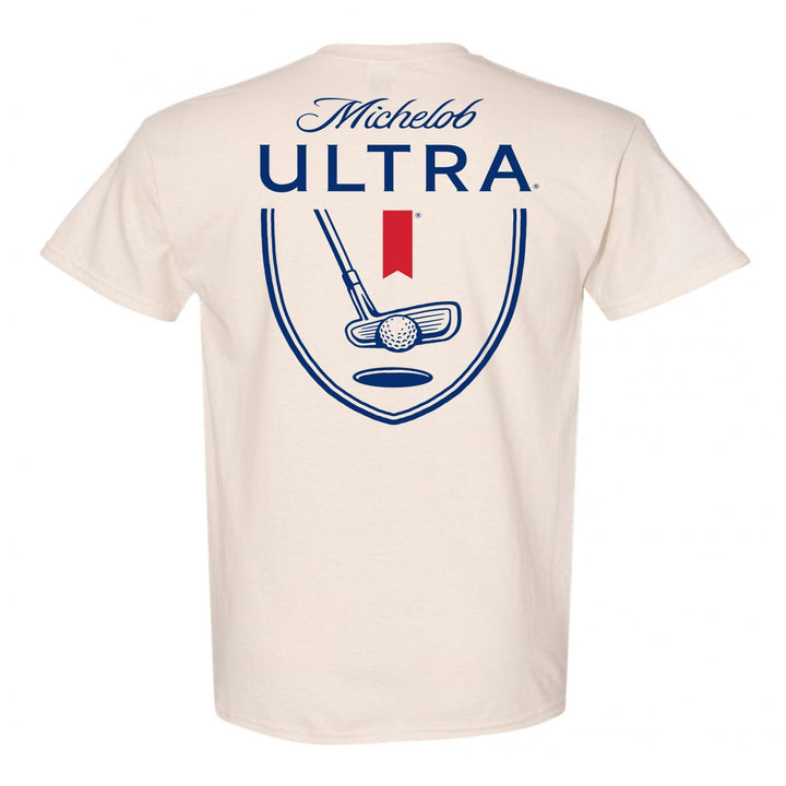 Michelob Ultra Golf Putter Front and Back Print T-Shirt Image 3