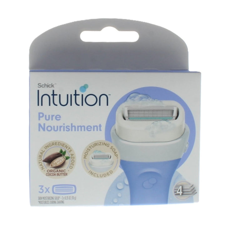 Schick Intuition Pure Nourishment Refill 3 Cartridges Image 1