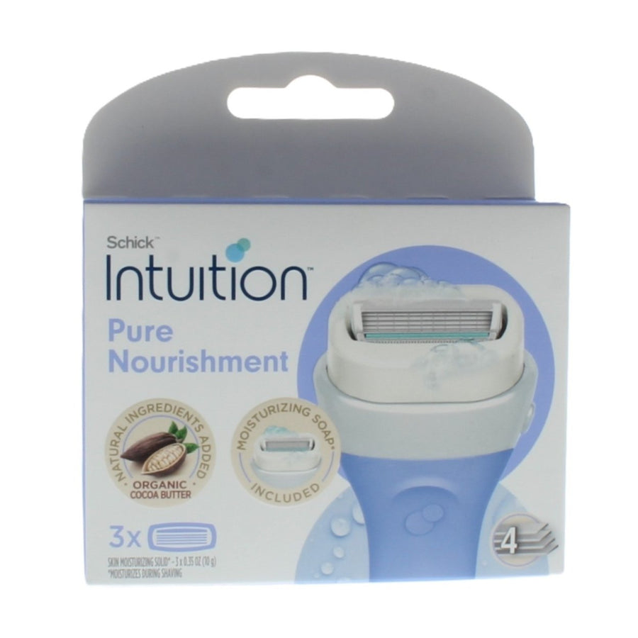 Schick Intuition Pure Nourishment Refill 3 Cartridges Image 1