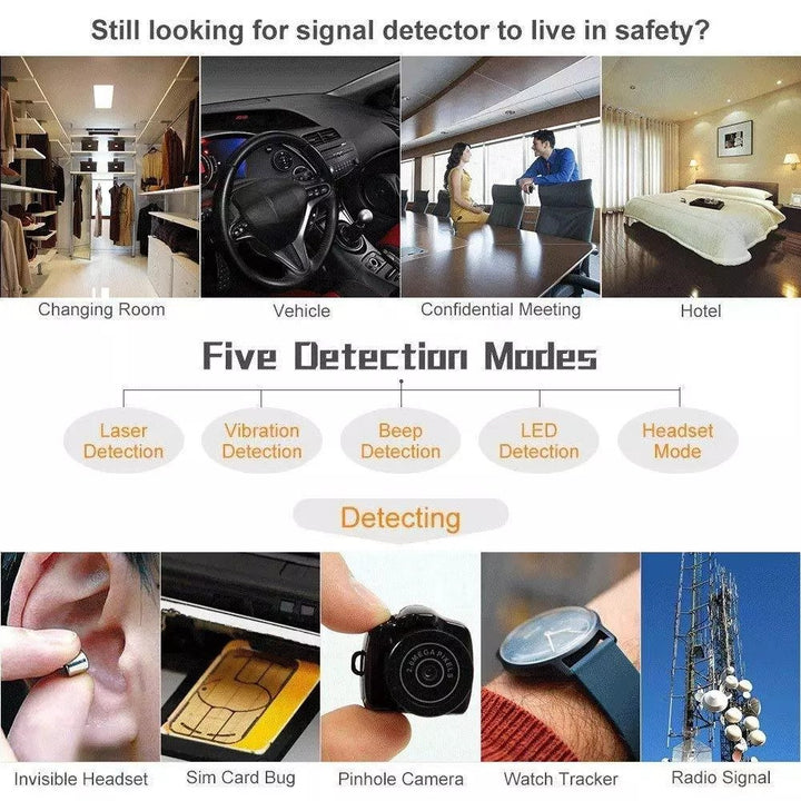 Wireless Signal Detector and Hidden Camera Finder Image 2