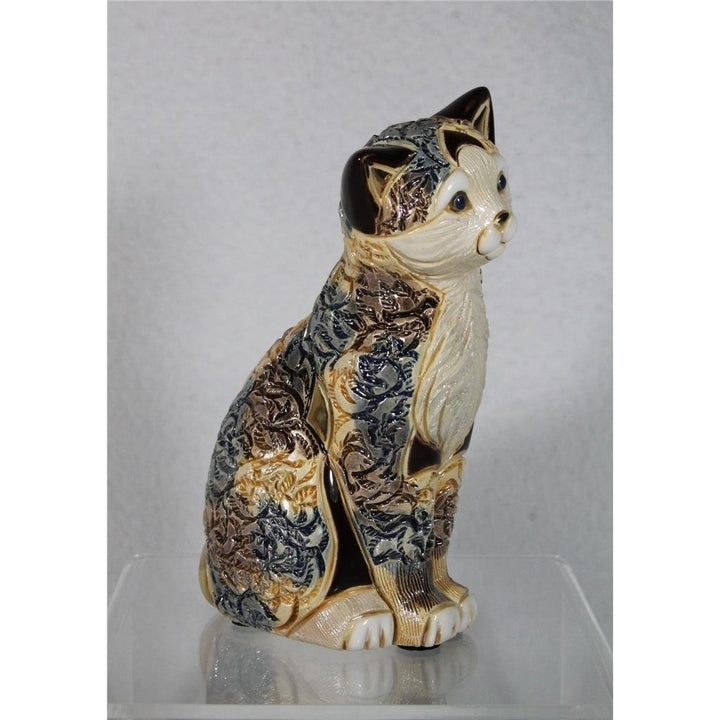 DeRosa Rinconada Family Figurine Calico Cat Sitting - F244 - In Box Image 4