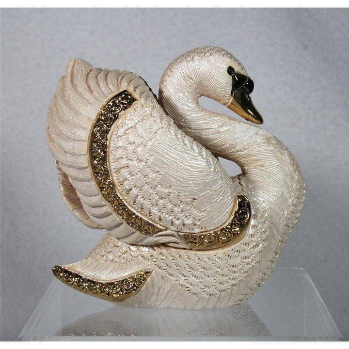 DeRosa Rinconada Family Figurine White Swan - F235 - In Box Image 4