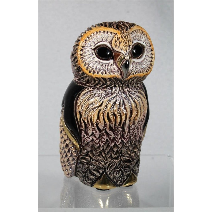 DeRosa Rinconada Family Figurine - 2024 Release Cape Owl - F257 - In Box Image 1