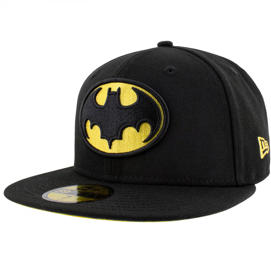 Batman 1989 Keaton Logo Era 59Fifty Fitted Hat Image 1