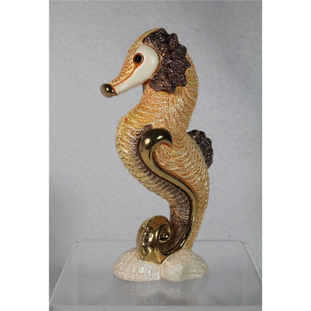 DeRosa Rinconada Family Figurine Orange Sea Horse - F247O - In Box Image 2