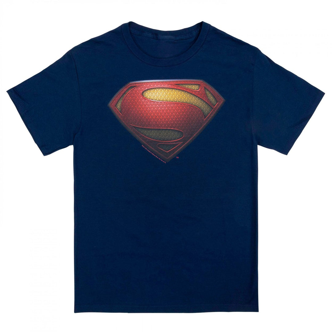 Superman Henry Cavill Symbol Navy T-Shirt Image 1