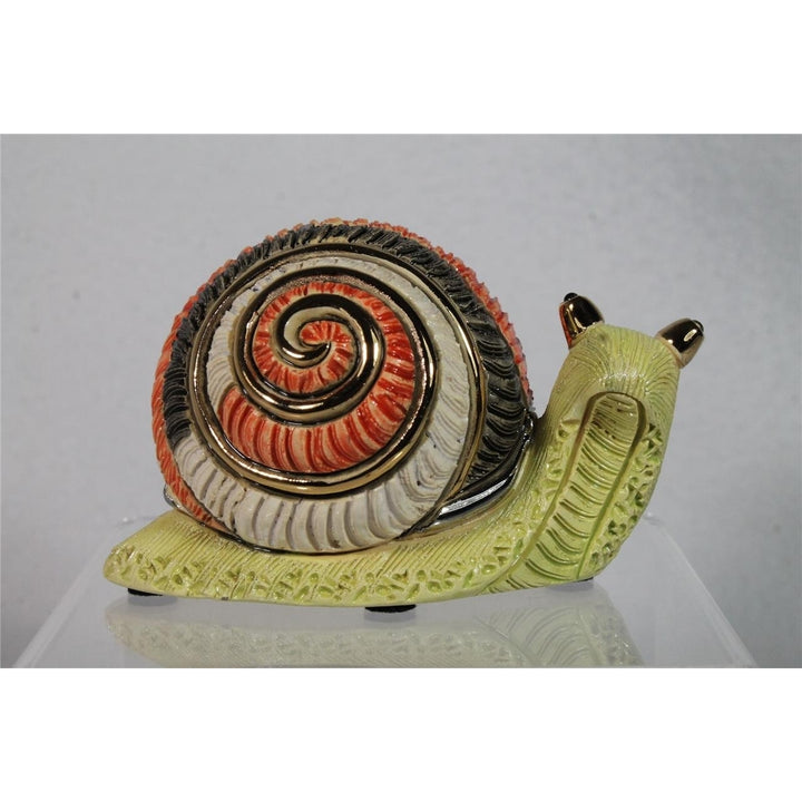 DeRosa Rinconada Family Figurine - Snail - F207 - in Box Image 1