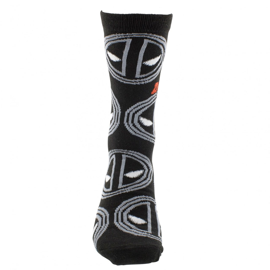 Deadpool Monochrome Logo Socks Image 2